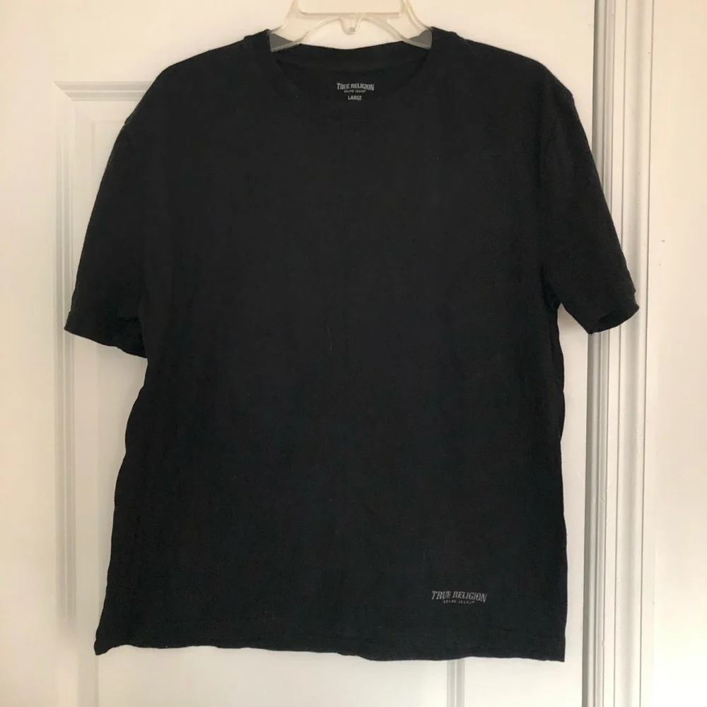 True Religon Black Logo Tee